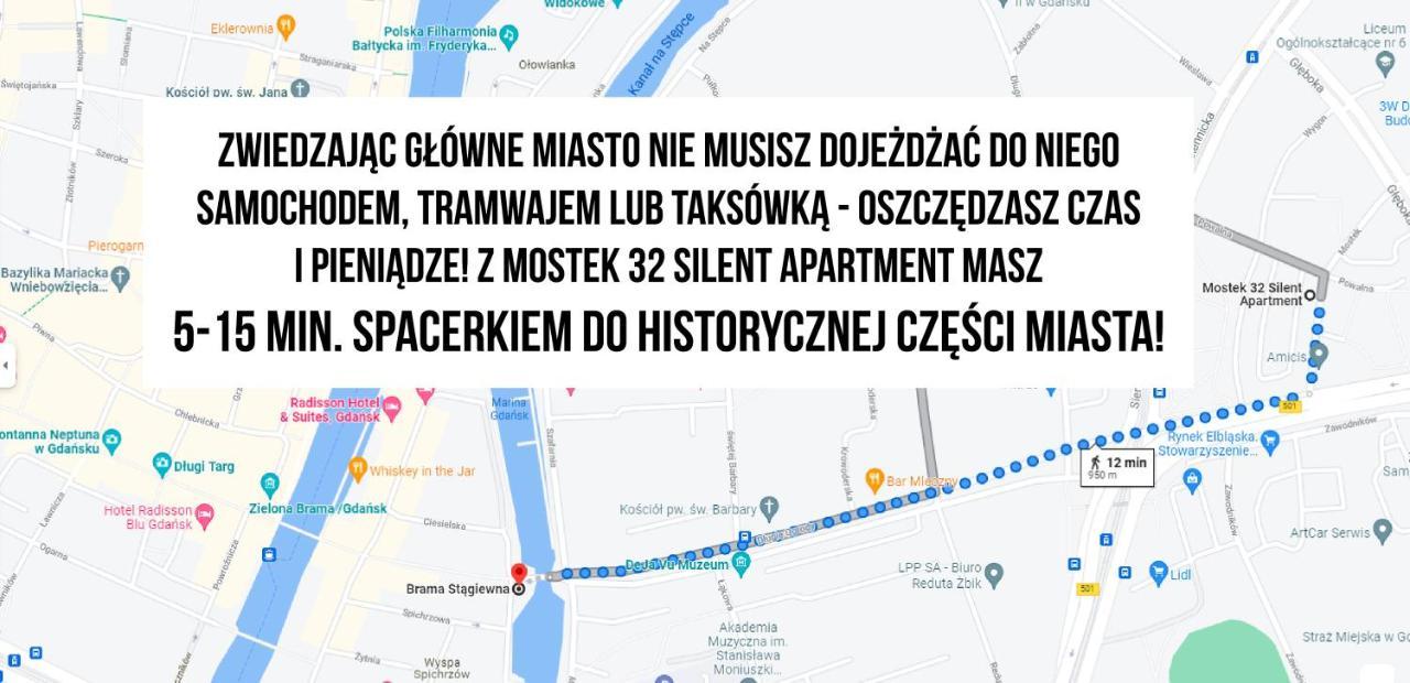 Mostek 32 Silent Apartment Danzig Exterior foto